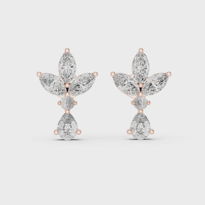 Petal Dusk Diamond Earrings