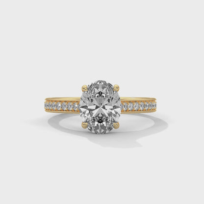 Enigma Glow Oval Solitaire Ring