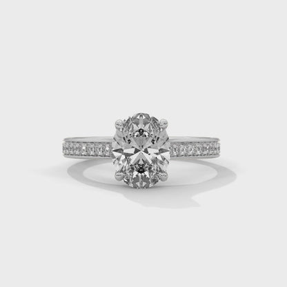 Enigma Glow Oval Solitaire Ring