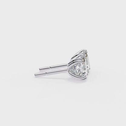 True Essence Cushion Solitaire Studs