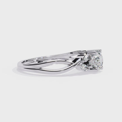 Regal Fusion Solitaire Diamond Ring