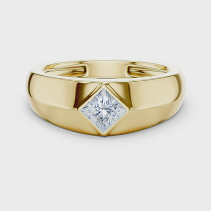 Forge Solitaire Diamond Ring for Men