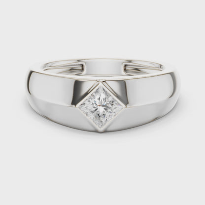 Forge Solitaire Diamond Ring for Men