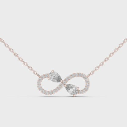Crystal Dawn Infinity Diamond Pendant