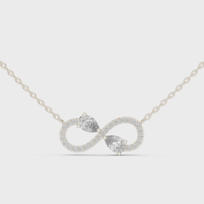 Crystal Dawn Infinity Diamond Pendant