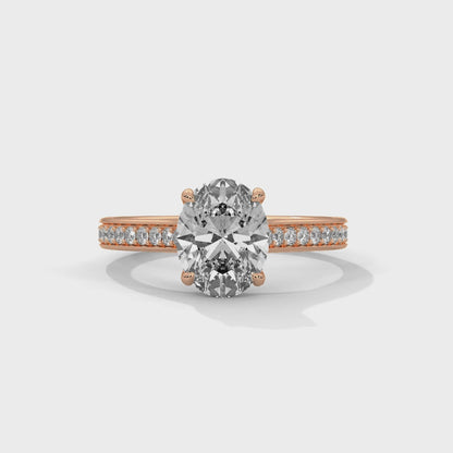 Enigma Glow Oval Solitaire Ring
