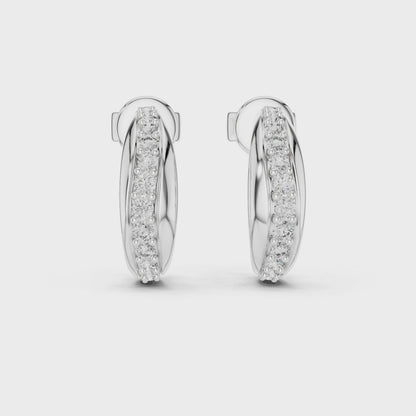 Celestara Halo — The Diamond Curve Hoops