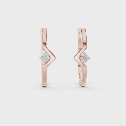 Modern Twist Diamond Studs