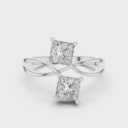 Duoré Dual Solitaire Ring