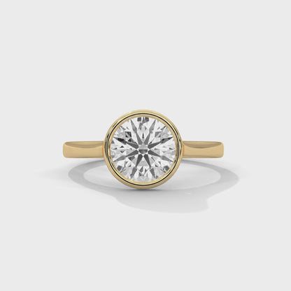 Prismatic Echo Round Diamond Ring
