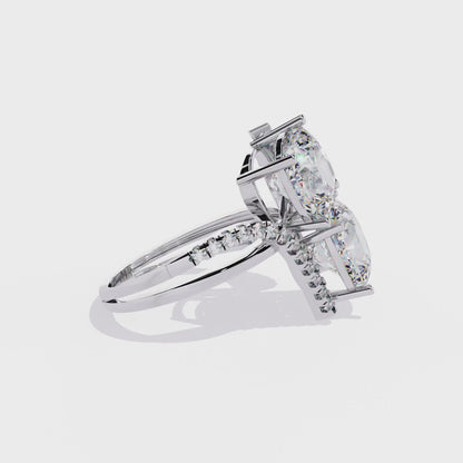 Goccia di Luce Cushion Solitaire Ring