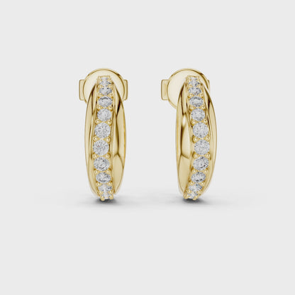 Celestara Halo — The Diamond Curve Hoops