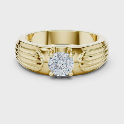 Rogue Solitaire Ring for Men