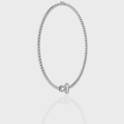 Fleur Lune Diamond Necklace