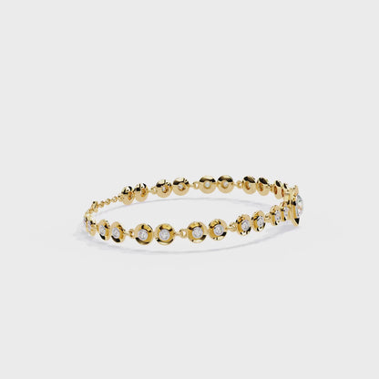 Golden Whisper Diamond Bracelet