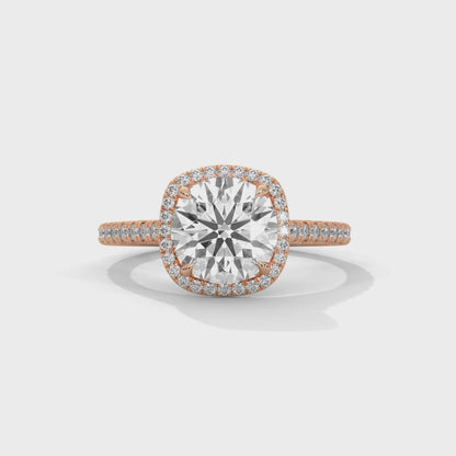Whispering Pearl Solitaire Ring