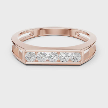 Cavalier Diamond Ring for Men