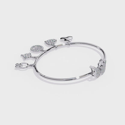 Whispering Charms Diamond Bracelet