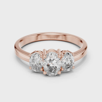 Noble Flame Diamond Ring