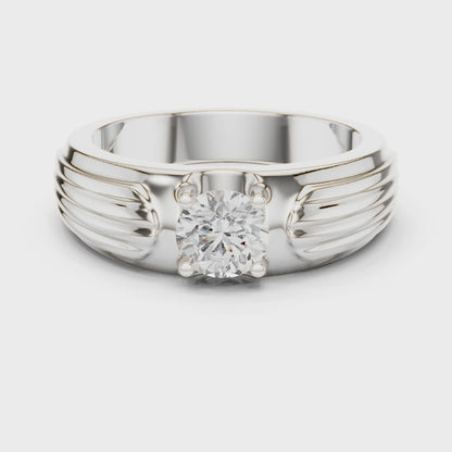 Rogue Solitaire Ring for Men
