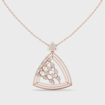 Crowned Radiance Diamond Pendant