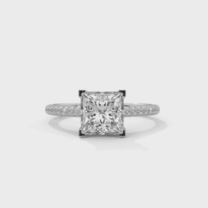 Zerine Grace Princess Solitaire Ring