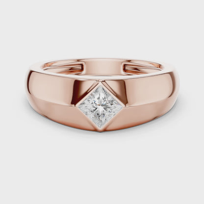 Forge Solitaire Diamond Ring for Men