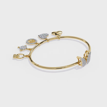 Whispering Charms Diamond Bracelet