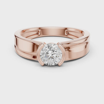 Zephyr Solitaire Diamond Ring for Men