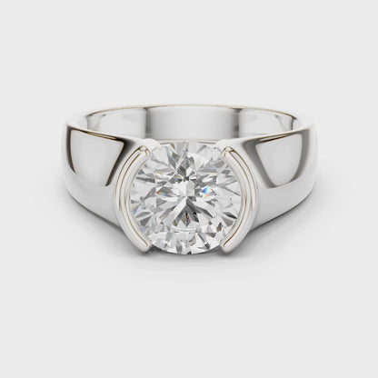 Sceptre Solitaire Ring for Men