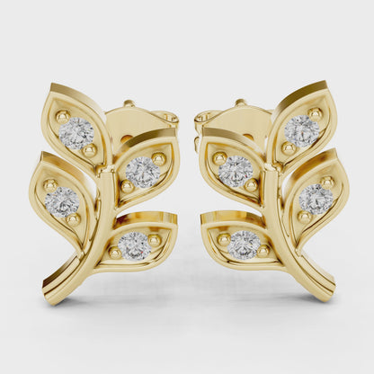 Flora Glint Diamond Earrings