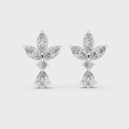 Petal Dusk Diamond Earrings