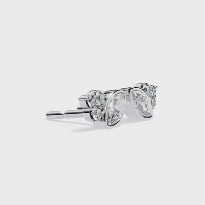 Eternal Leaf Diamond Studs