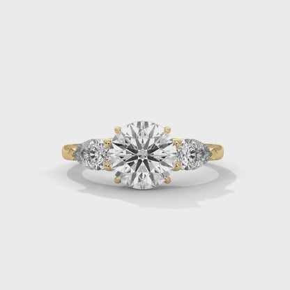Crystal Whisper Solitaire Ring