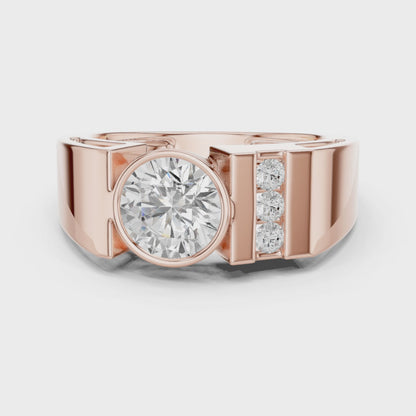 Roux Solitaire Diamond Ring for Men
