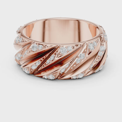 Noir Luxe Diamond Ring for Men