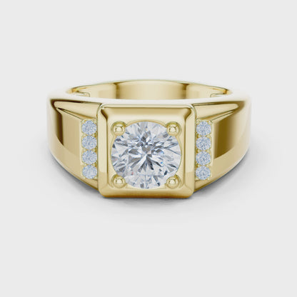 Caledor Solitaire Diamond Ring for Men