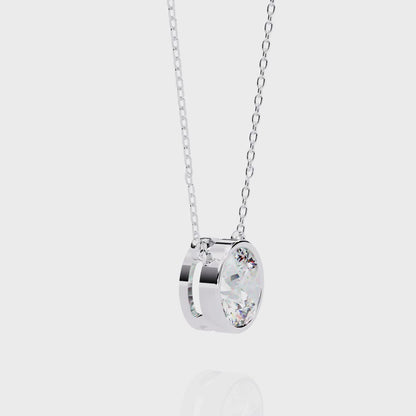 Viennette Opulenza Round Solitaire Pendant