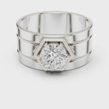 Vow of Valor Men Solitaire Ring