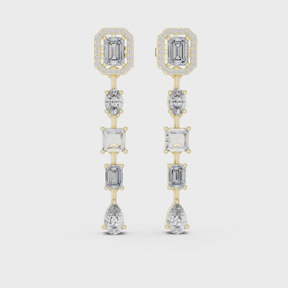 Celestique Geometry Cascade Earring