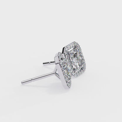 Splendore Classico Radiant Diamond Earrings