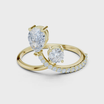 Phoenix Knot Diamond Ring