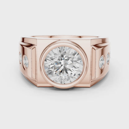 Phantom Stone Men Solitaire Ring