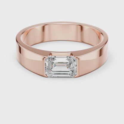Ember Bond Mens Solitaire Ring