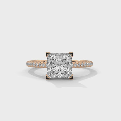 Zerine Grace Princess Solitaire Ring