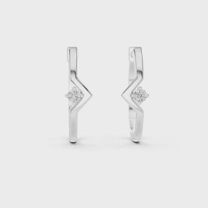 Modern Twist Diamond Studs