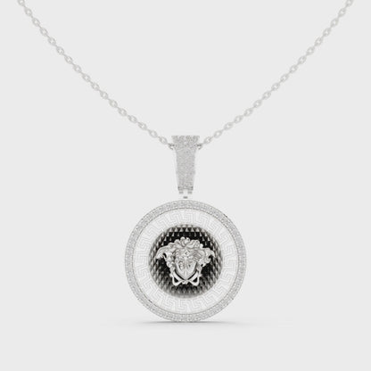 Versace Medallion Diamond Pendant