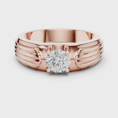 Rogue Solitaire Ring for Men