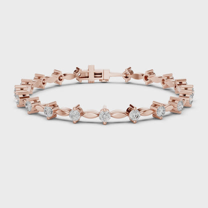 Starlight Spine Diamond Bracelet