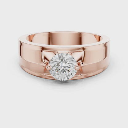 Zenith Solitaire Ring for Men